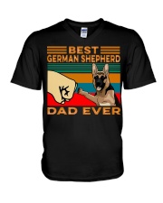Best German Shepherd Dad V-Neck T-Shirt tile