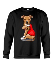 American Staffordshire Terrier Love Mom Crewneck Sweatshirt tile