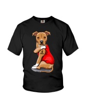 American Staffordshire Terrier Love Mom Youth T-Shirt tile