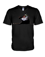 Cat Inside V-Neck T-Shirt tile