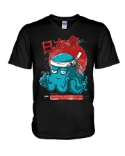 Japanese Octopus V-Neck T-Shirt tile