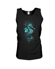 Horse Sea Blue Unisex Tank tile