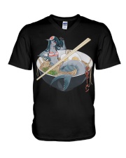 Ramen Mermaid V-Neck T-Shirt tile
