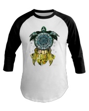 Turtle Mandala Baseball Tee tile