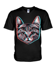 Duble Cat V-Neck T-Shirt tile