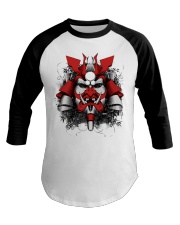 Samurai Evil Mask Baseball Tee tile