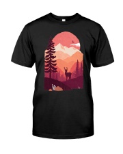 Deer In The Forest Classic T-Shirt front