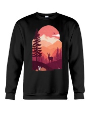 Deer In The Forest Crewneck Sweatshirt tile