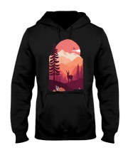 Deer In The Forest Hooded Sweatshirt tile