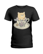 Cat Tea Ladies T-Shirt tile