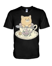 Cat Tea V-Neck T-Shirt tile