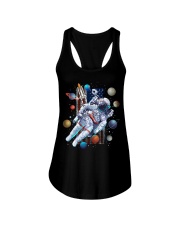 America Astronaut Ladies Flowy Tank tile