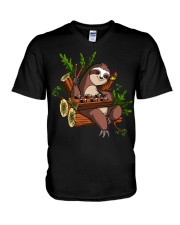 Sushi Sloth V-Neck T-Shirt tile