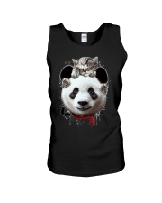 Cat Panda Unisex Tank tile