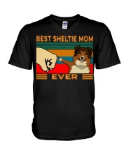 Best Sheltie Mom V-Neck T-Shirt tile