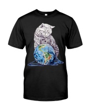 Cat Earth Classic T-Shirt front