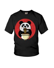 Panda Eating Ramen Youth T-Shirt tile