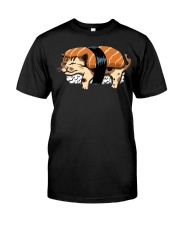 Sushi Sleep Cat Classic T-Shirt front