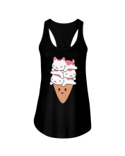 Cat Ice Cream Ladies Flowy Tank tile