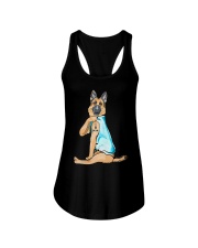 German Shepherd Tattoo Ladies Flowy Tank tile