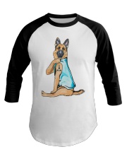 German Shepherd Tattoo Baseball Tee tile