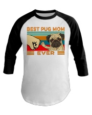 Best Pug Mom Baseball Tee tile