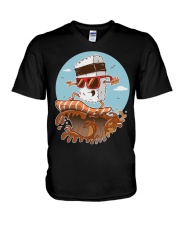 Sushi Surfer V-Neck T-Shirt tile