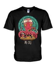Sushi Octopus V-Neck T-Shirt tile