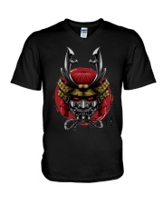 Samurai Head V-Neck T-Shirt tile