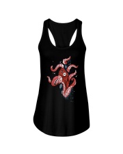 Octopus Red Ladies Flowy Tank tile