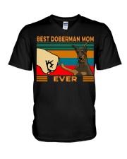 Best Doberman Mom V-Neck T-Shirt tile