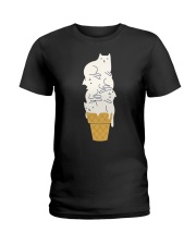 Ice Cream Cats Ladies T-Shirt tile