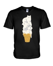 Ice Cream Cats V-Neck T-Shirt tile