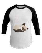 Cat Sleep Baseball Tee tile