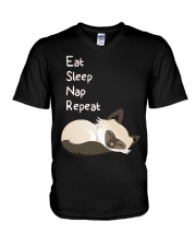 Cat Sleep V-Neck T-Shirt tile