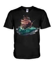 Sea Voyage V-Neck T-Shirt tile