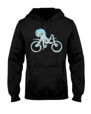 Blue Octopus Bicycle Hooded Sweatshirt tile