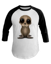 Baby Sea Lion Baseball Tee tile