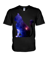 Cat Universe V-Neck T-Shirt tile