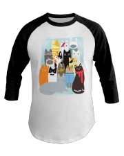 Cat Portrait Baseball Tee tile