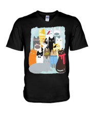 Cat Portrait V-Neck T-Shirt tile