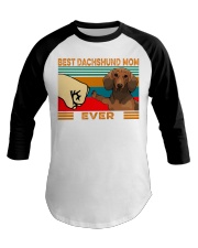 Best Dachshund Mom Baseball Tee tile