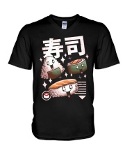 Sushi Flying V-Neck T-Shirt tile
