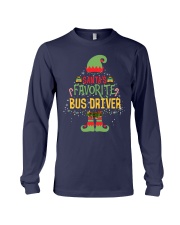 Santa's favorite bus driver Long Sleeve Tee tile