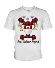 Bus drive squad V-Neck T-Shirt tile