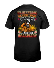 When he'll be home yes we are still married Premium Fit Mens Tee tile