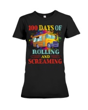 100 days of rolling and screaming Premium Fit Ladies Tee tile