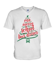 One merry school bus driver V-Neck T-Shirt tile
