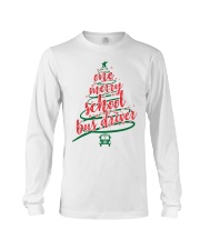 One merry school bus driver Long Sleeve Tee tile