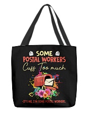 Warning Unmedicated Postal Worker All-Over Tote tile